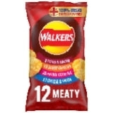 Walkers Meaty Variety Multipack Crisps 12x25g