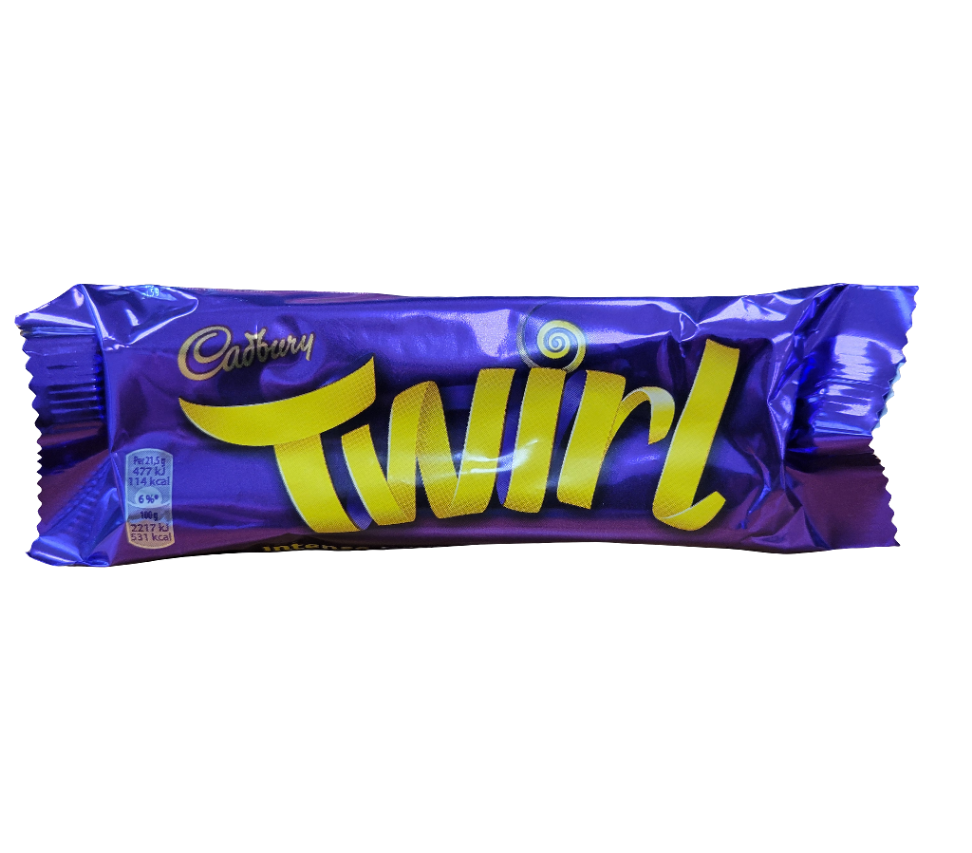 Cadbury Twirl Chocolate Bar Milk Chocolate 43 gr