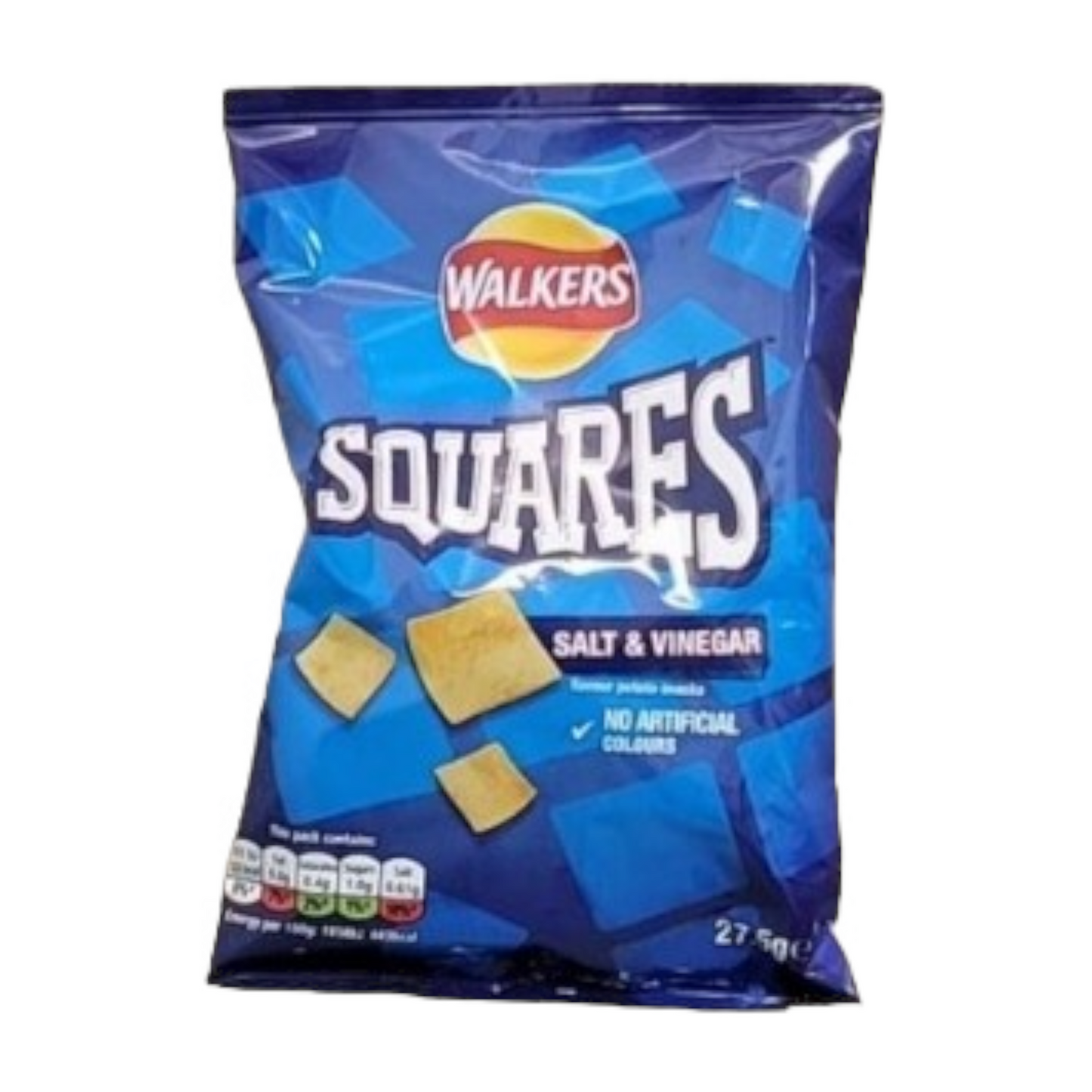 Walkers Squares Salt And Vinegar 27.5g