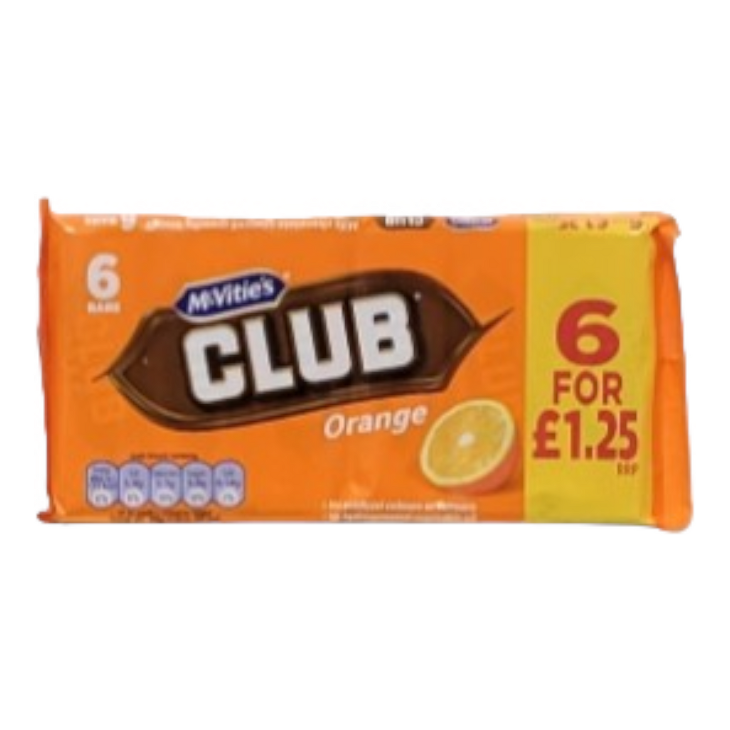 McVitie's Club Orange 6pack