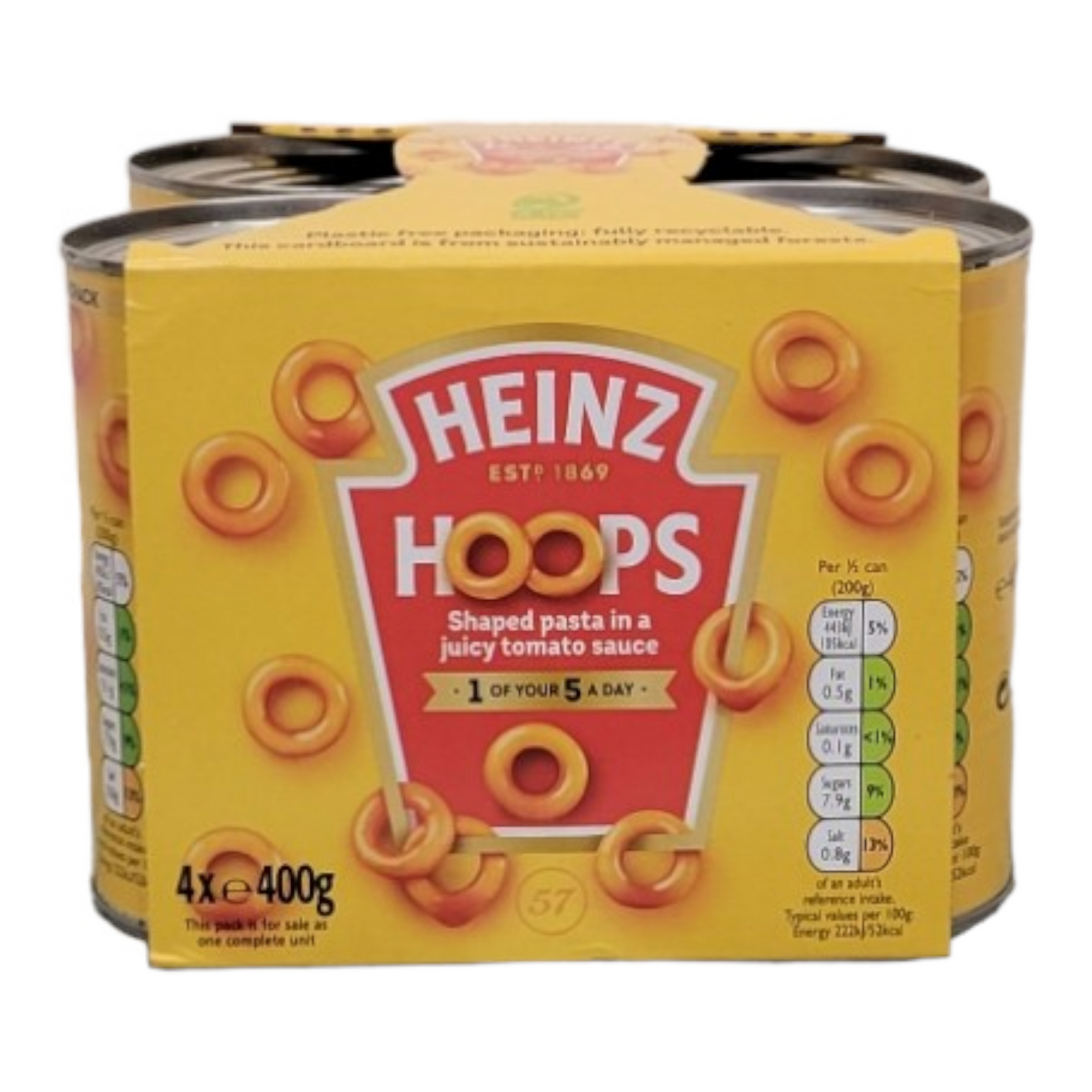 Heinz Spaghetti Hoops in tomato sauce 4 x 400 g