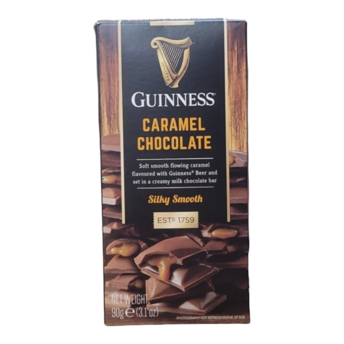 Guinness Luxury Milk Chocolate Caramel Bar 90g