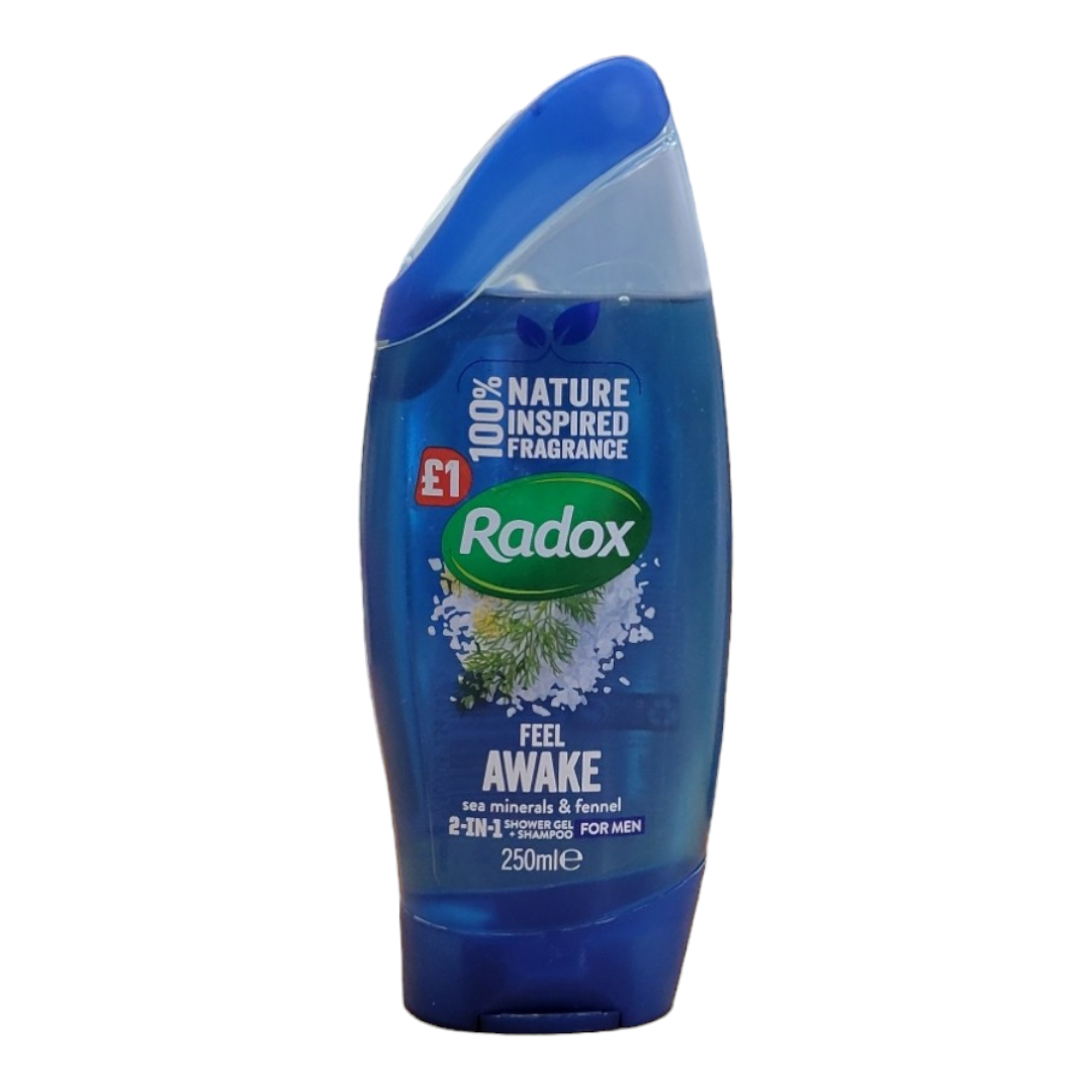 Radox 2-in-1 Shower Gel + Shampoo - Sea Minerals & Fennel - 250ml