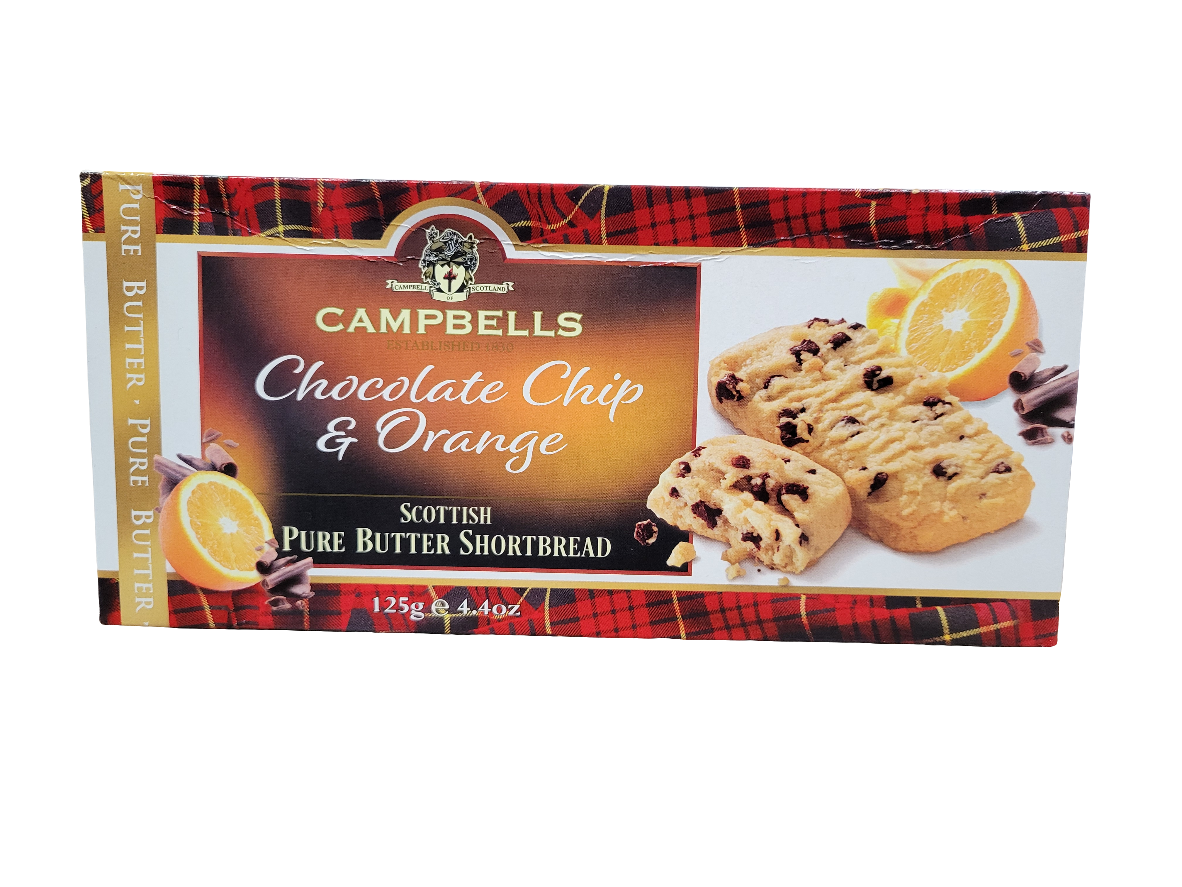Campbells Shortbread Choc Chip And Orange