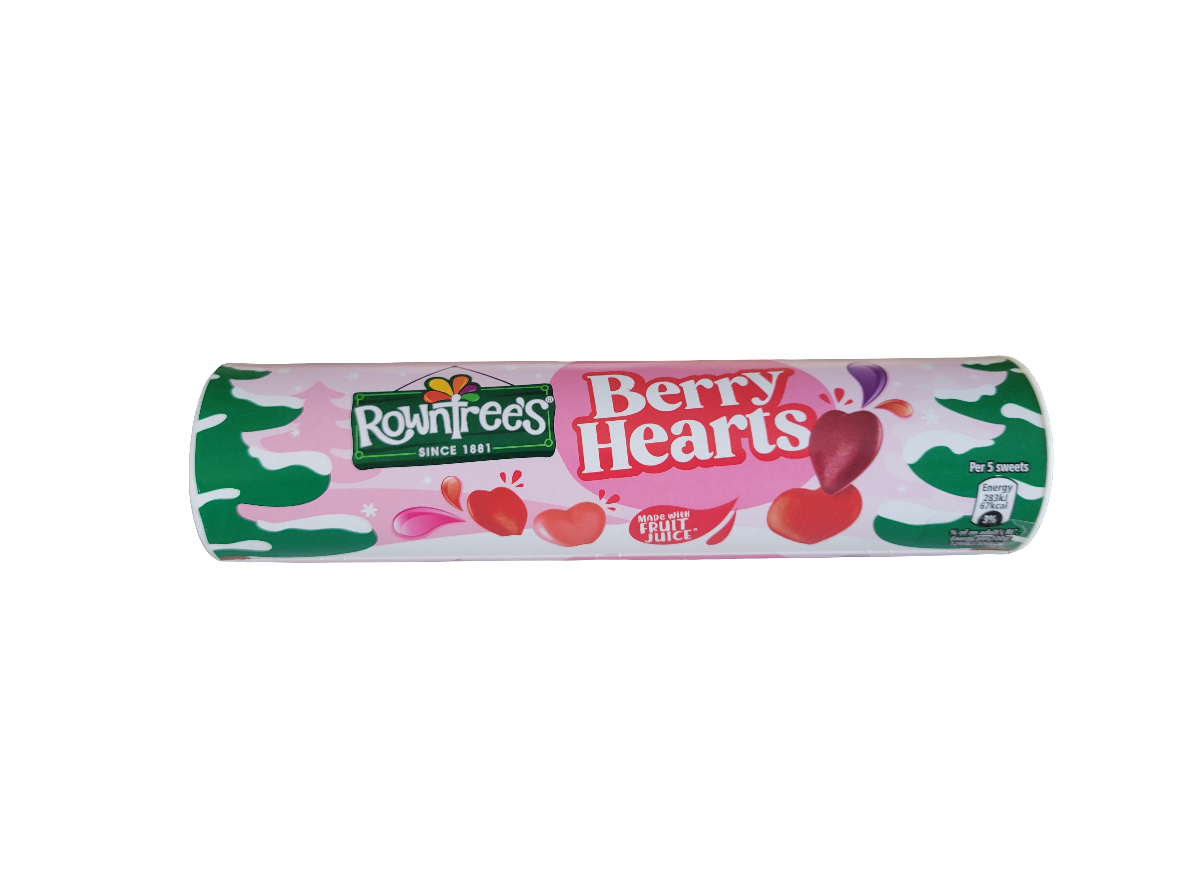 Rowntrees Berry Hearts Tube 100g