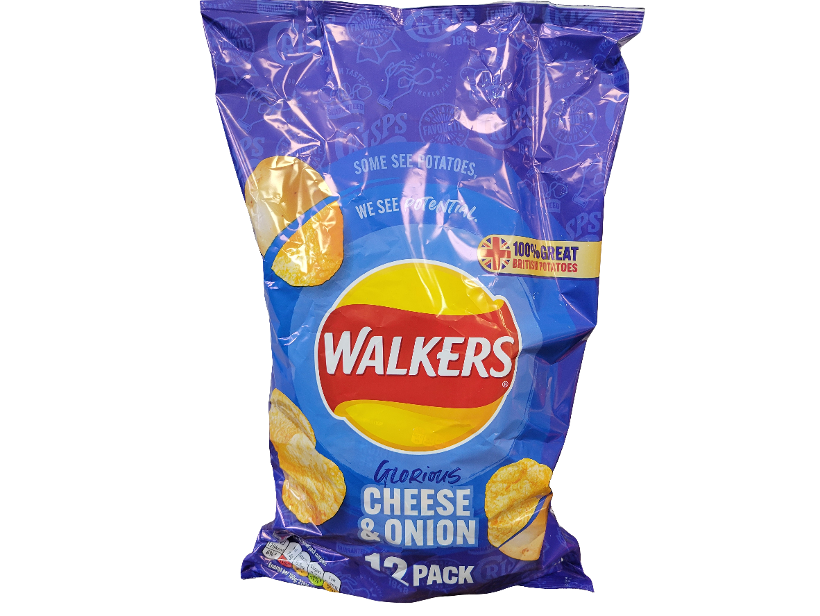 Walkers Cheese and Onion 12 pack