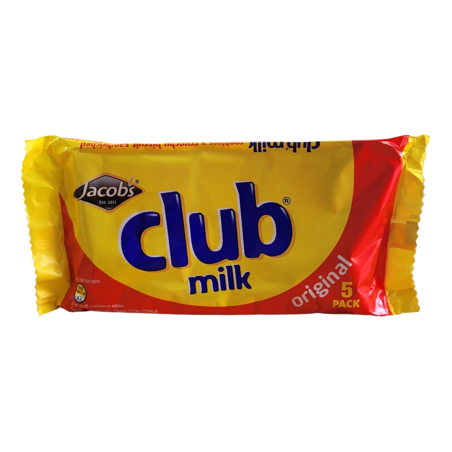 Jacob's Club Milk Original 5 Pack