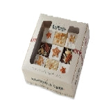 The Original Cake Company | Artisan Nine Piece Festive Fruit Cake Selection, White, Gold, Cream, Brown