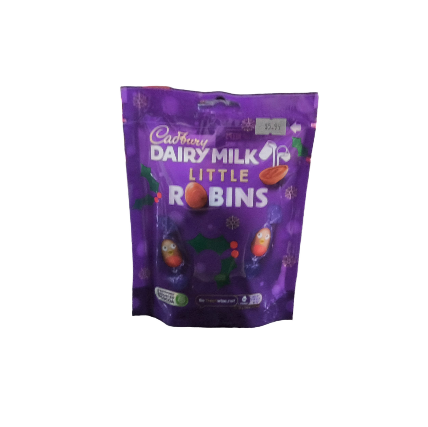 Cadbury Dairy Milk Little Robins Chocolate Bag, 77 g.