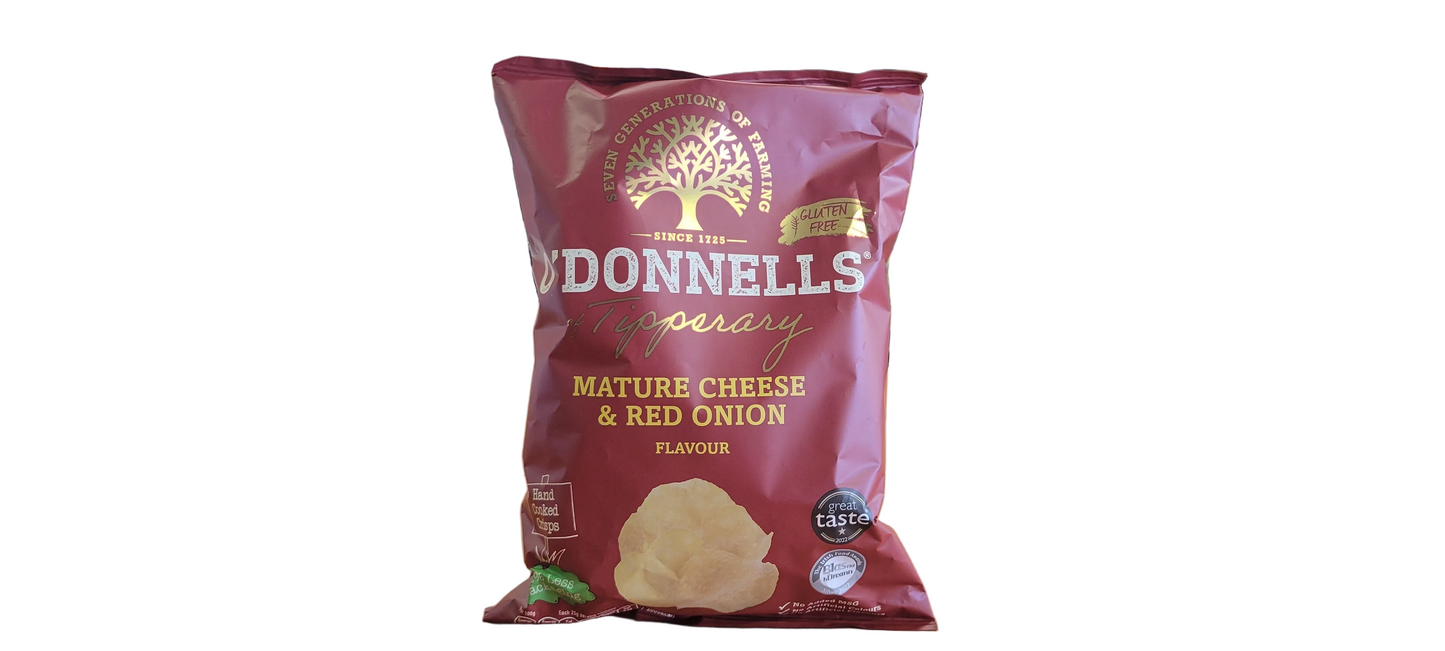 O'Donnell Cheese and Onion Crisps 125g