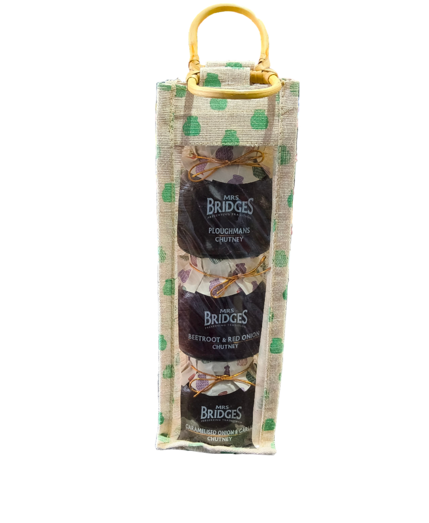 Mrs Bridges Chutney Selection: Ploughmans, Beetroot & Red Onion, Caramelized Onion & Garlic Chutney