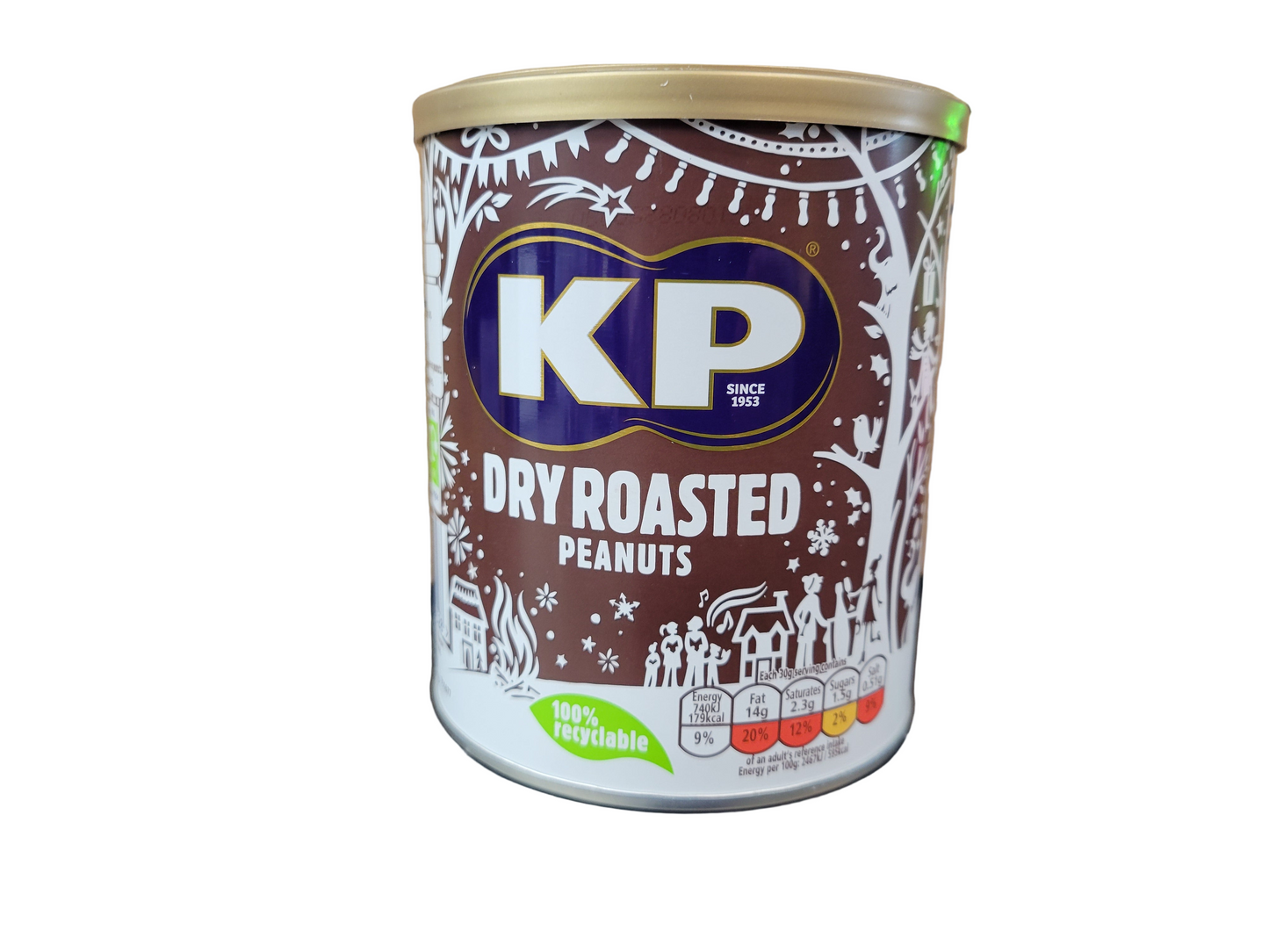 KP Dry Roasted Peanuts Tin 375g