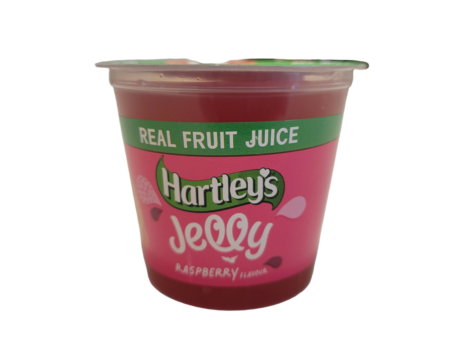 Hartley Jelly cups raspberry 125g
