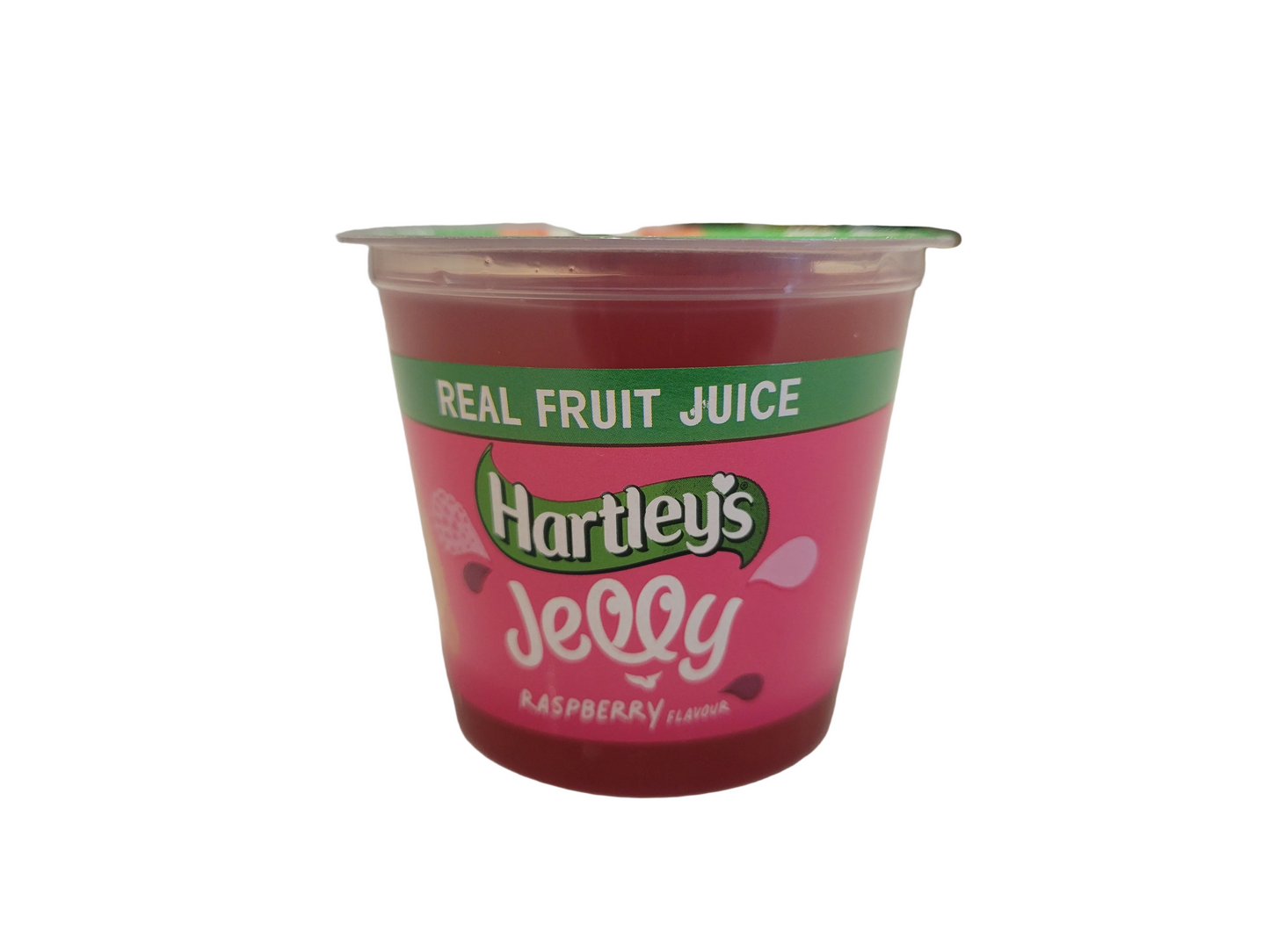 Hartley Jelly cups raspberry 125g