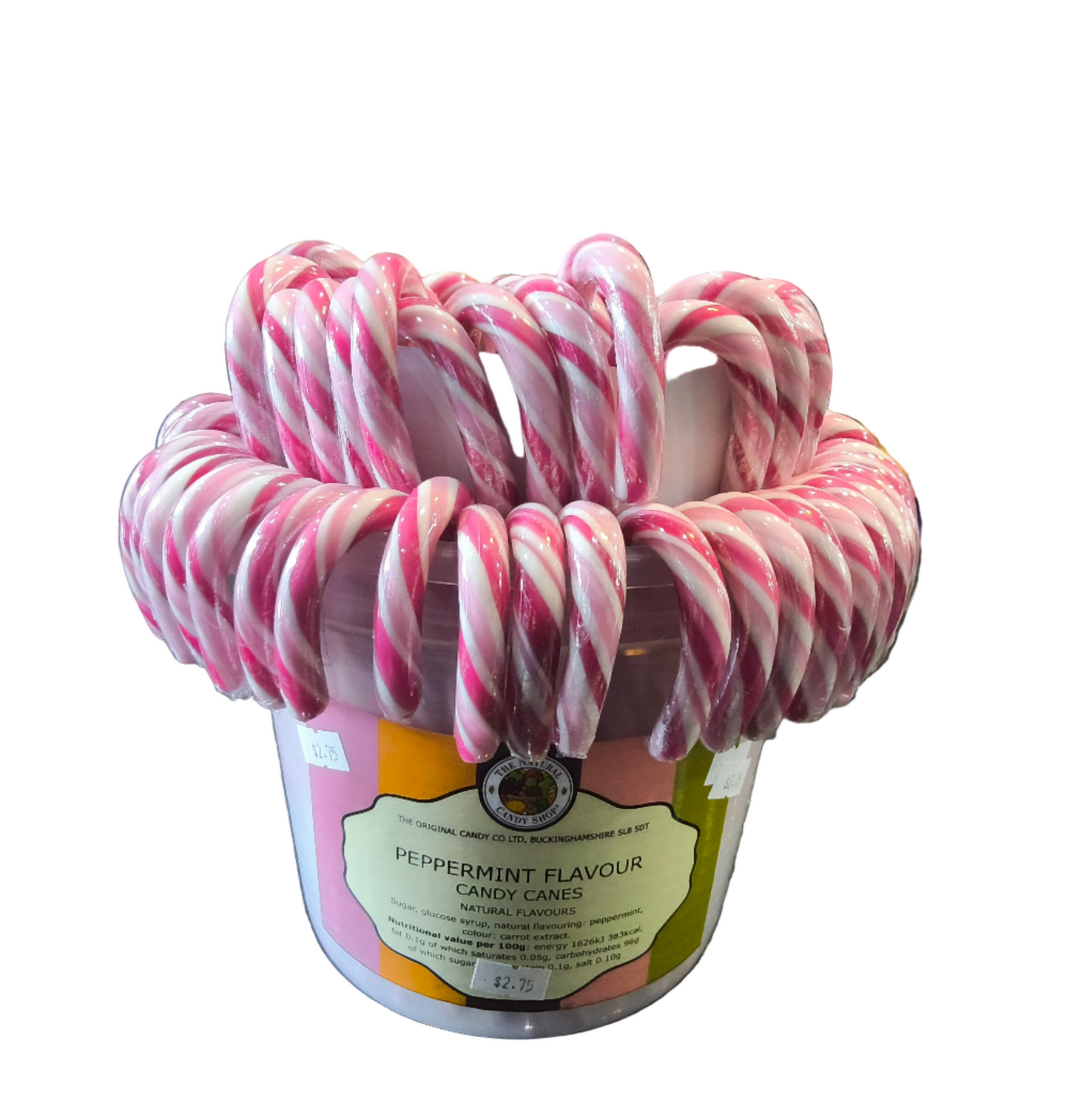 The Natural Candy Shop Peppermint flavour candy canes