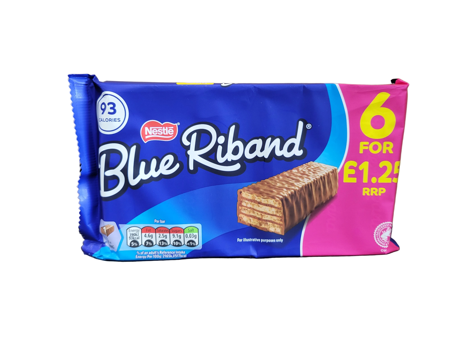Nestle Blue Riband Dark Chocolate 6 bars 108g