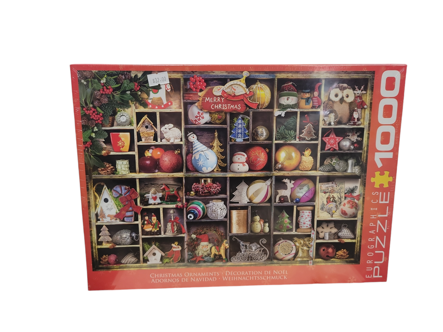 EuroGraphics Christmas Ornaments Puzzle (1000 Piece)