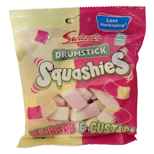 Swizzels Rhubarb And Custard Squashies 140g