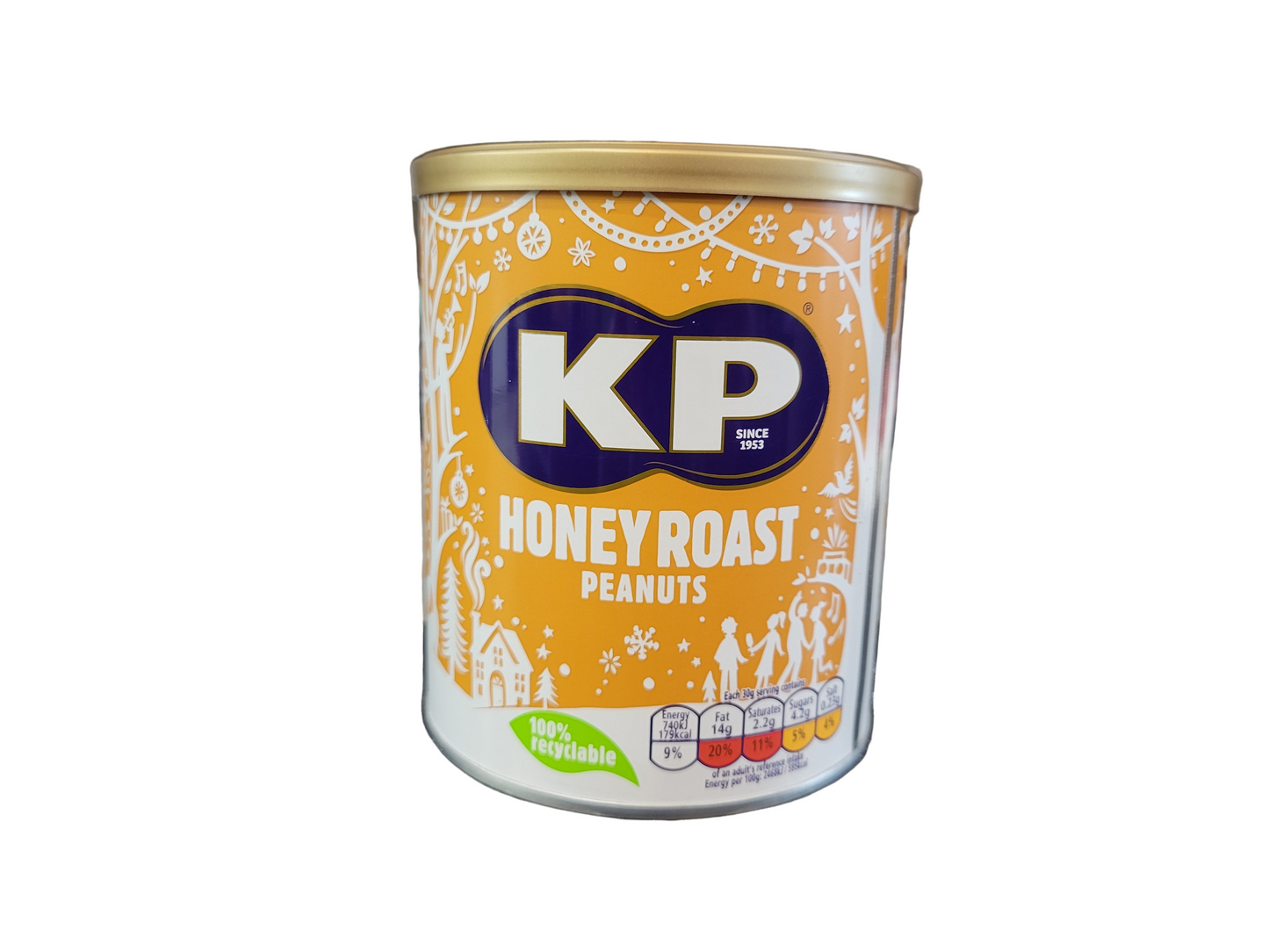 KP Honey Roast Peanuts Tin 375g