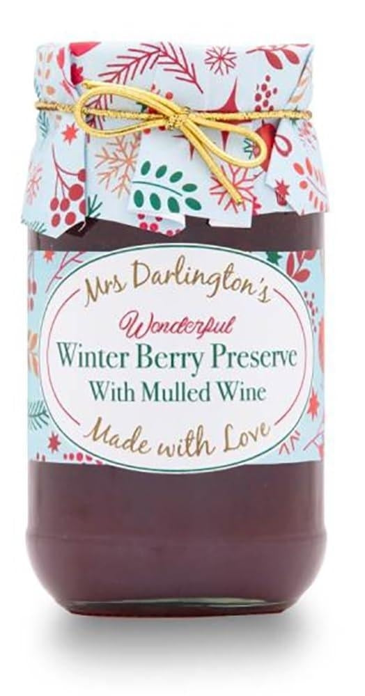 Mrs Darlington's Winter Berry Preserve with Mulled Wine 340g