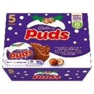 Cadbury Dairy Milk Chocolate Puds 5 Pack, 175g