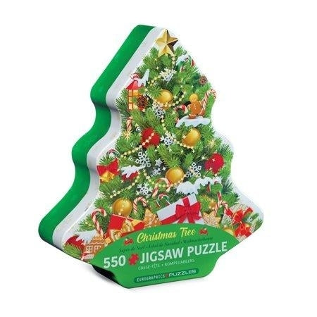Christmas Tree Tin 550pc