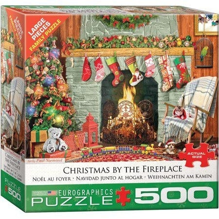 Christmas by the Fireplace 500 PC