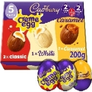 Cadbury Mixed White Chocolate, Caramel and Crème 5 pack