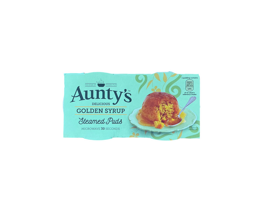 Aunty’s Golden Syrup steamed puds 2 x 95g