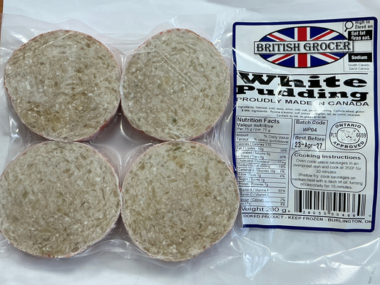 White Pudding Slices British Grocer