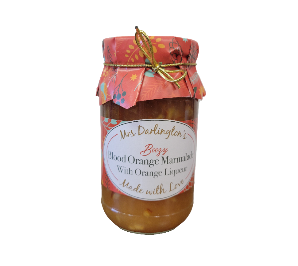 Mrs. Darlingtons Boozy Blood Orange Marmalade with liqueur 340g
