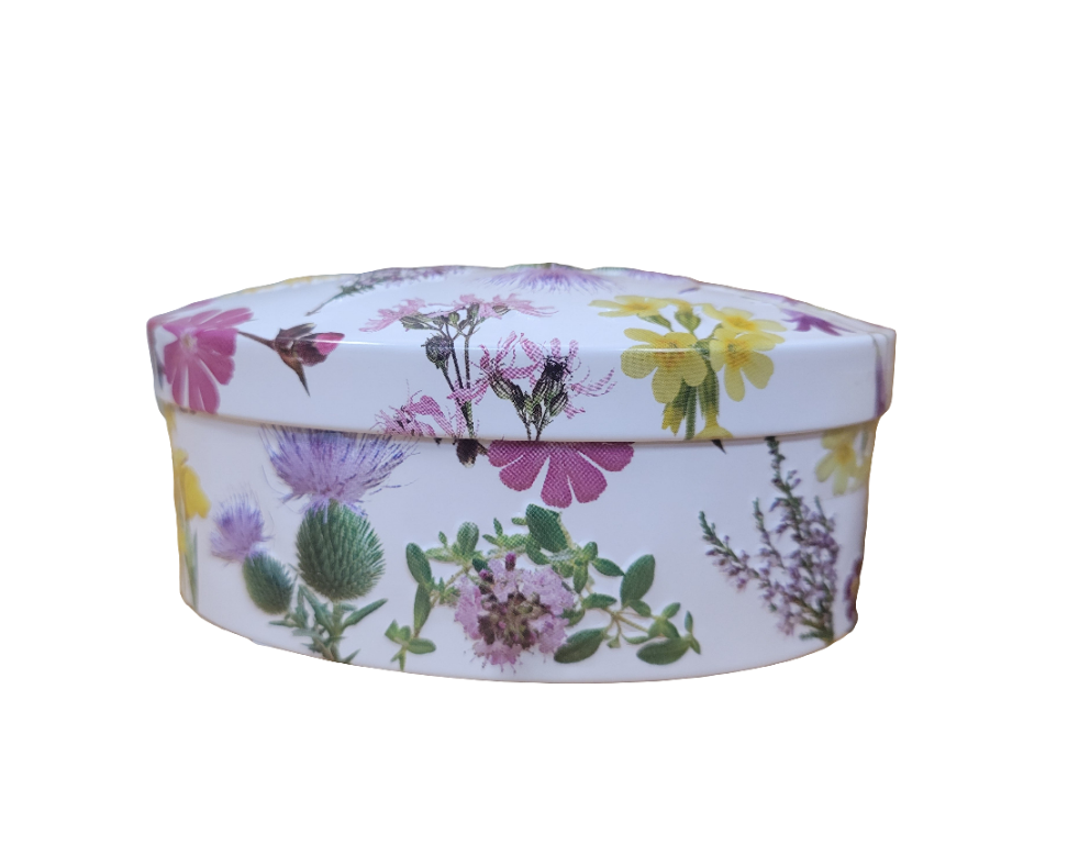 Gardiners Purple Flower Vanilla Fudge Tin 120g