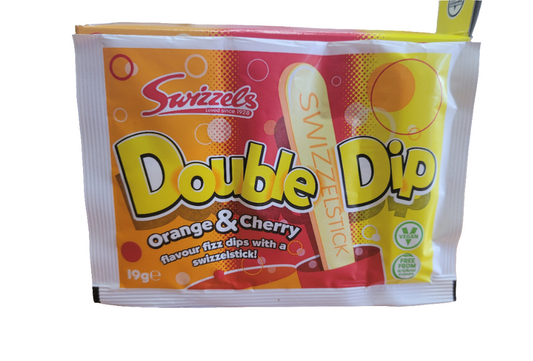 Swizzels Double Dip, Orange and Cherry