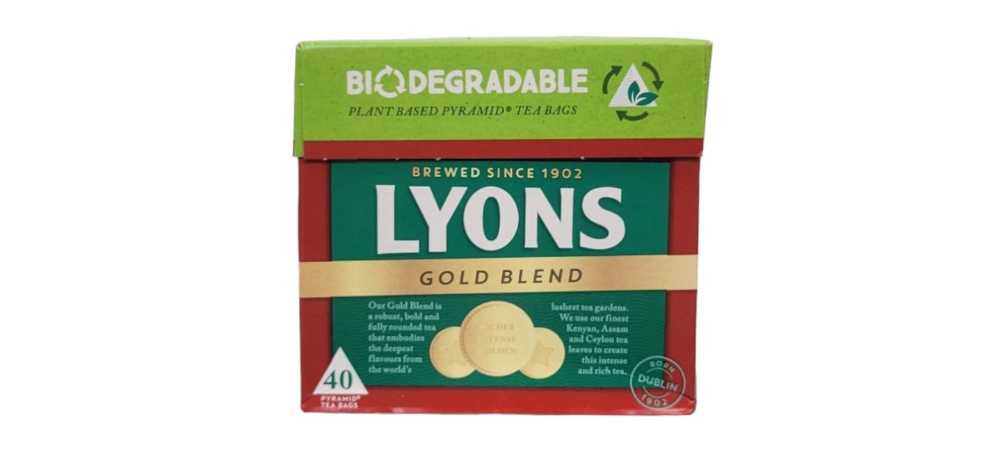 Lyons Gold Blend 80 Tea Bags Irish
