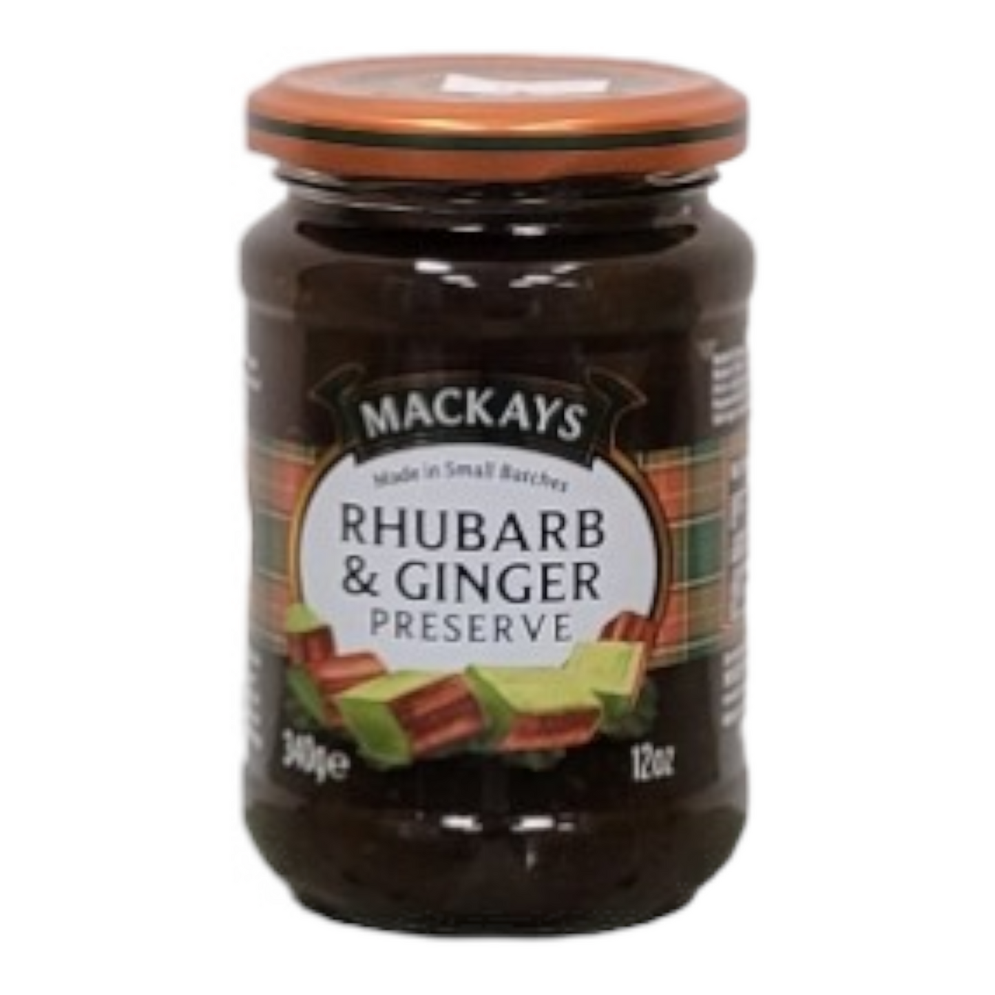 Mackays Preserve Rhubarb And Ginger 340g