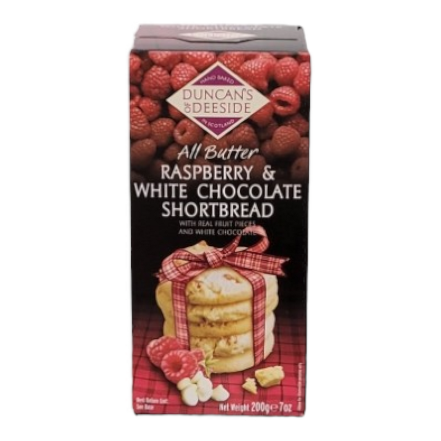 Duncan's Of Deeside Rasberry White Chocolate Shortbread