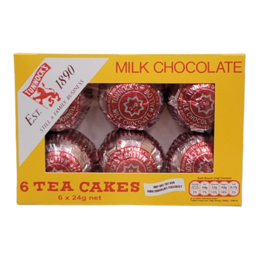 Tunnock's Milk Chocolate Teacakes (6 per pack