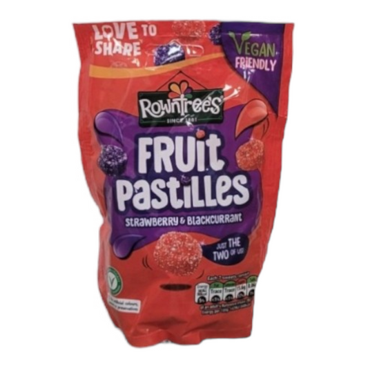 Original Rowntrees Strawberry & Blackcurrant Fruit Pastilles 143g