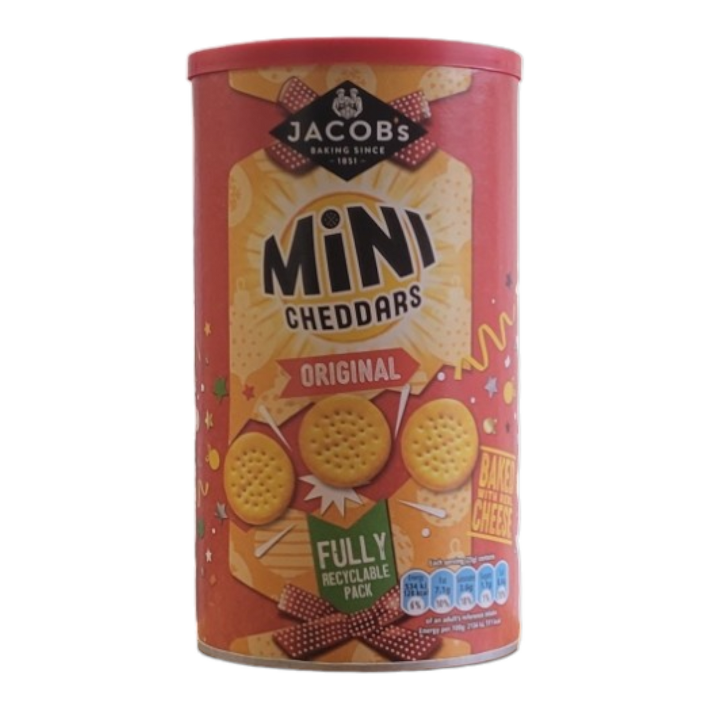 Jacob's Mini Cheddars Original Snacks Sharing Tub 260 g