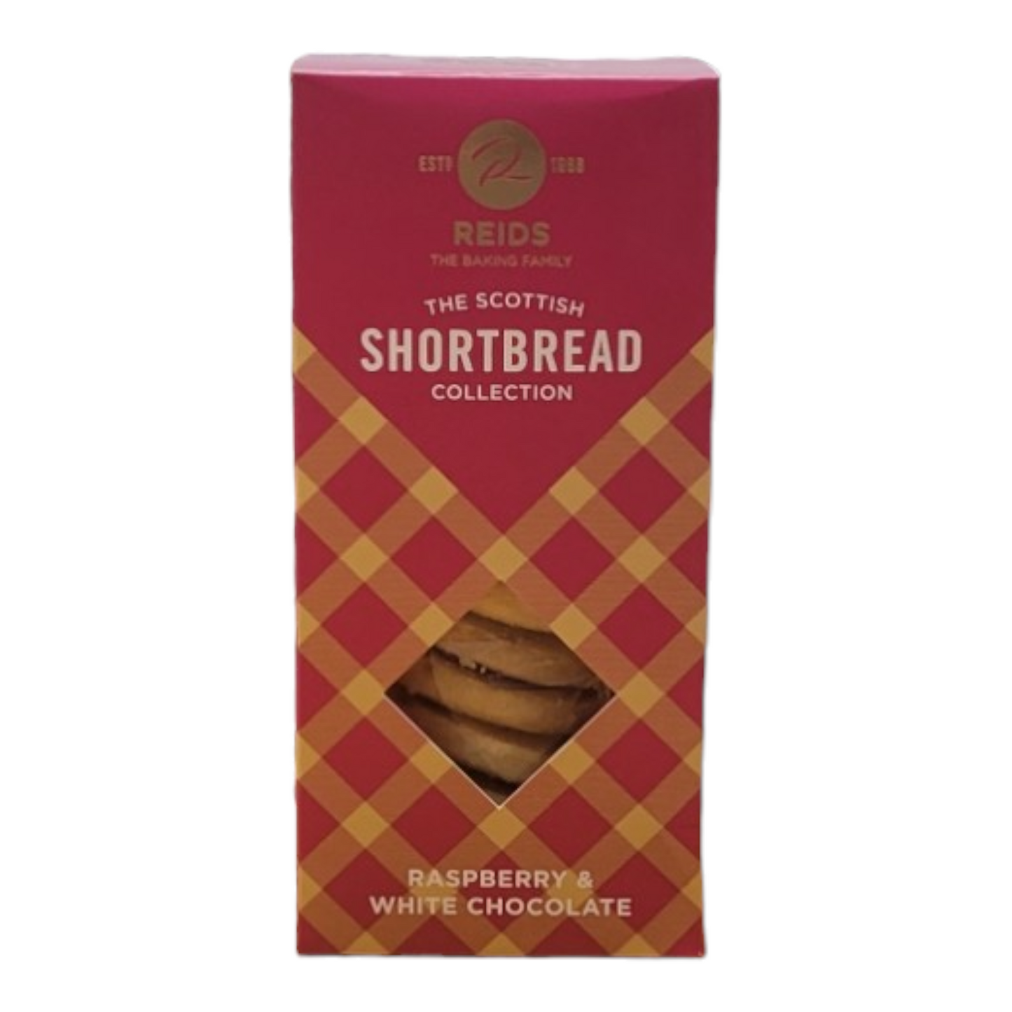 Reids Raspberry And White Chocolate Shortbread 150g