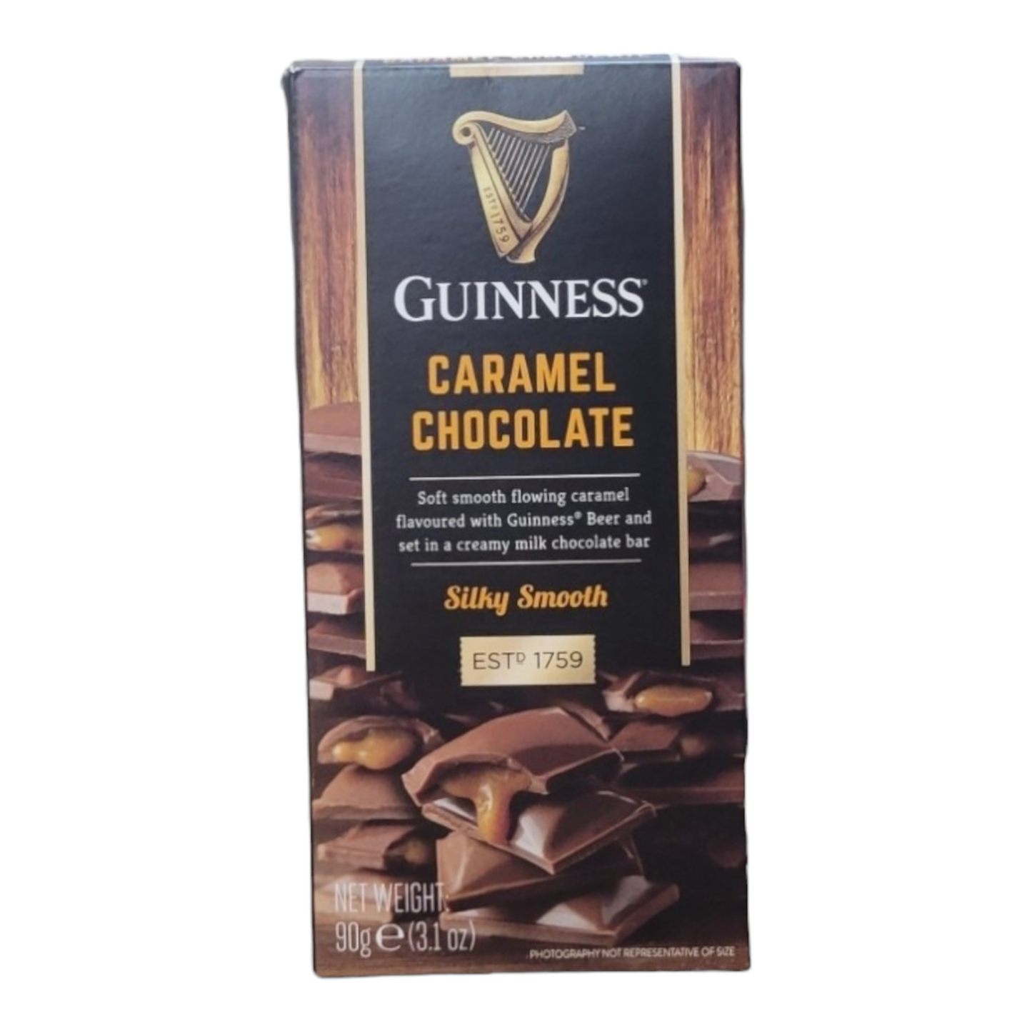 Guinness Luxury Milk Chocolate Caramel Bar 3.1oz