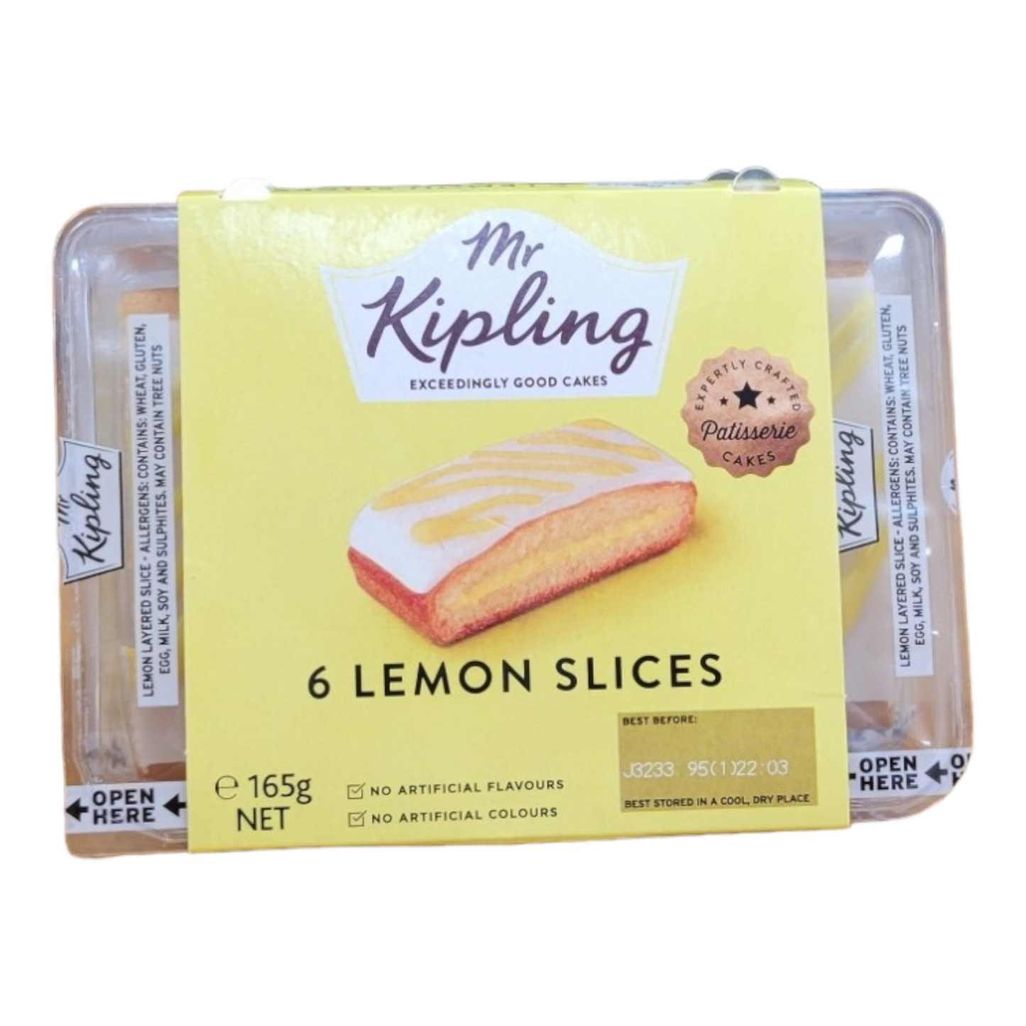 Mr Kipling Lemon Layer Snap Pack 6 Slices