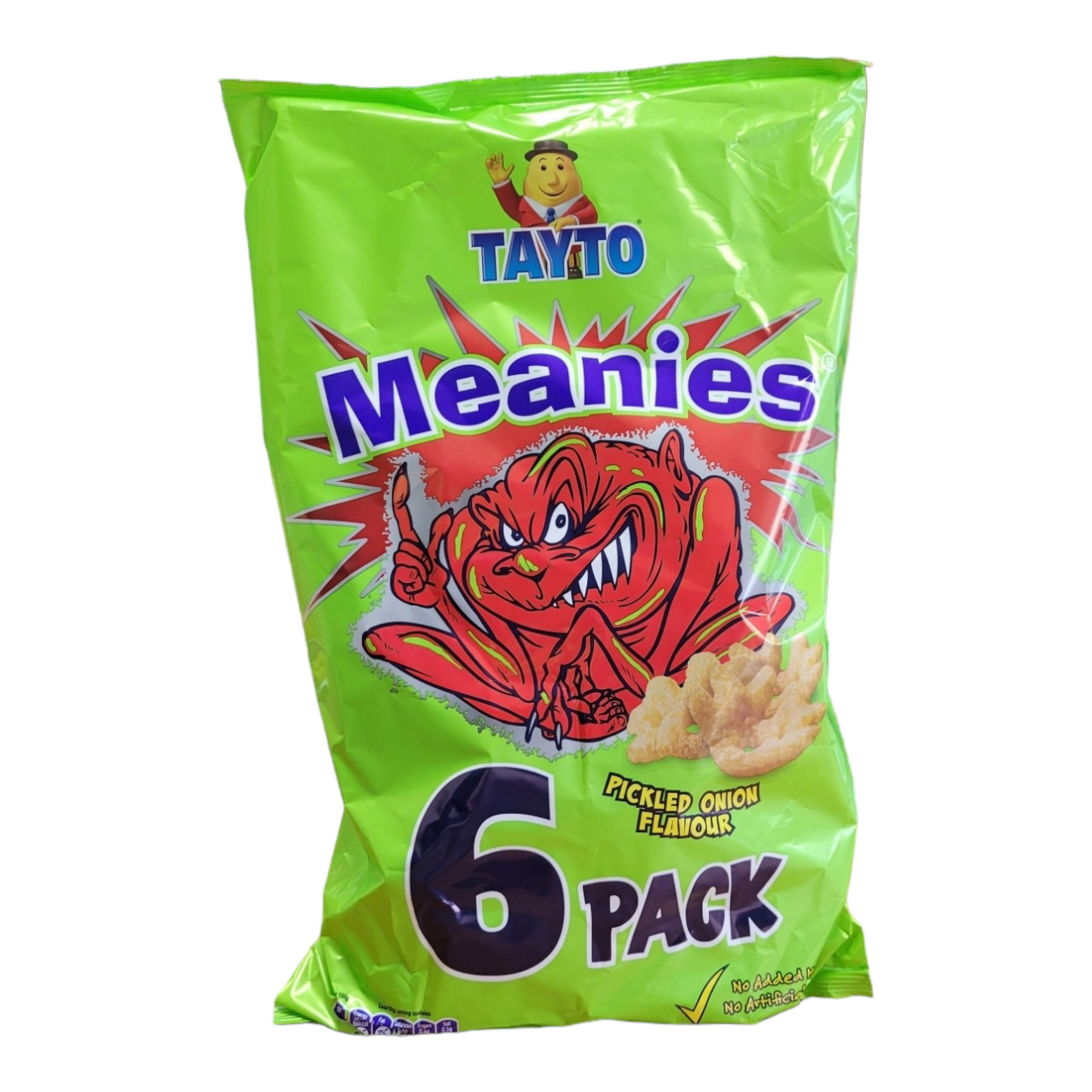 Tayto Meanies Pickled Onion Flavor 6 x 17g