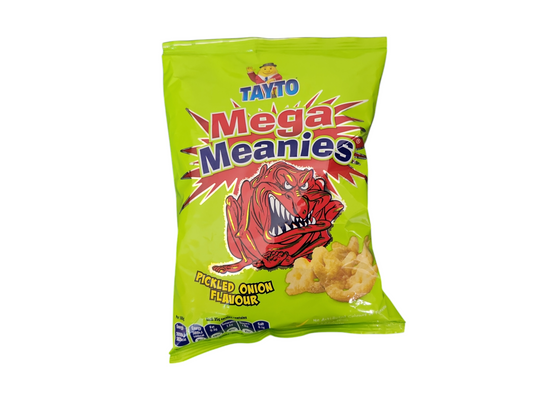 Mega Meanies Pickled Onion Flavoured Maize Snack 35g Tayto