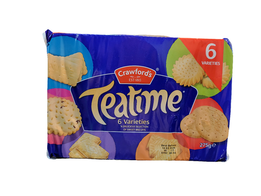 Crawford teatime 6 varieties of biscuits 275g