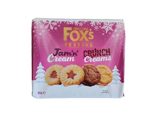 Fox's Festive Jam'n'Cream Crunch Creams 365g