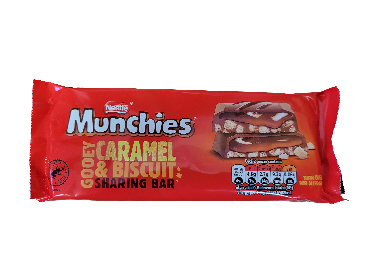Nestle 302619 Munchies Block Gooey Caramel & Biscuit 87g