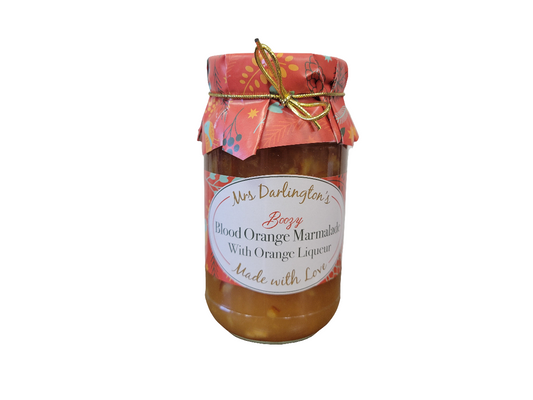 Mrs. Darlingtons Boozy Blood Orange Marmalade with liqueur 340g