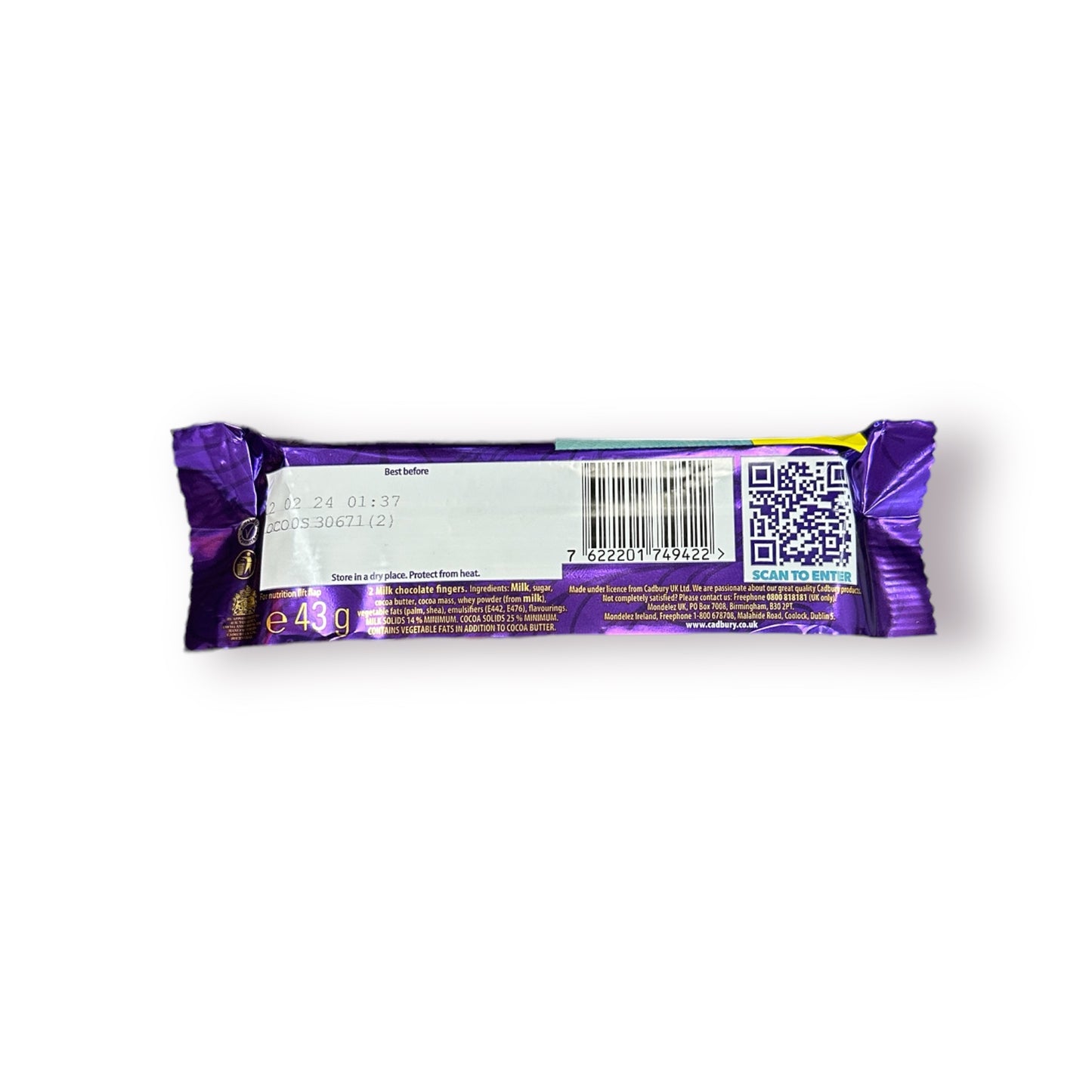 Cadbury Twirl Chocolate Bar Milk Chocolate 43 gr