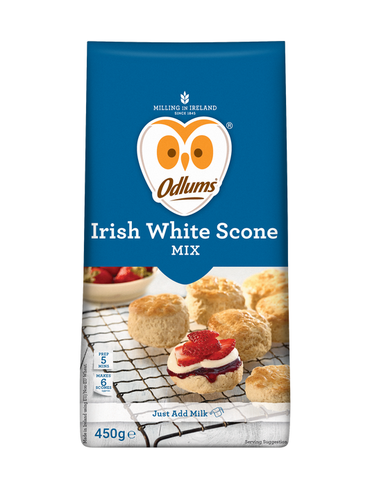 Odlums Irish White Scones 450g Baking Mix Bake Bread Yeast-Free Wheat Flour